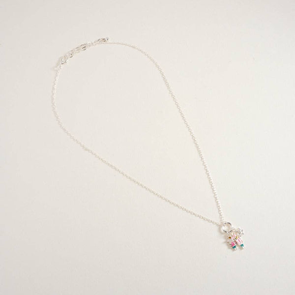 16 Inch Nutcracker Mouse King Charm Cluster Chain Necklace: Gold/Pink / ONE