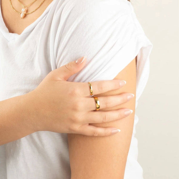14K Gold Filled Plus™ Blank Ring: 8 / 6mm