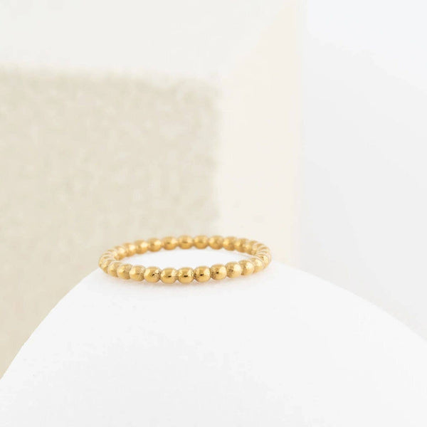 14K Gold Filled Plus™ Beaded Spacer Ring: Gold / 7
