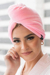 Microfiber Towel Twist/Hair Wrap - Light Pink