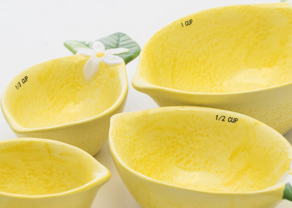 Lemon Measuring Cups, set of 4 - Lulu Bella Boutique