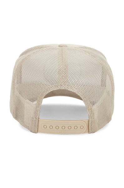 Happy Sun Trucker Hat in Tan: Tan - Lulu Bella Boutique