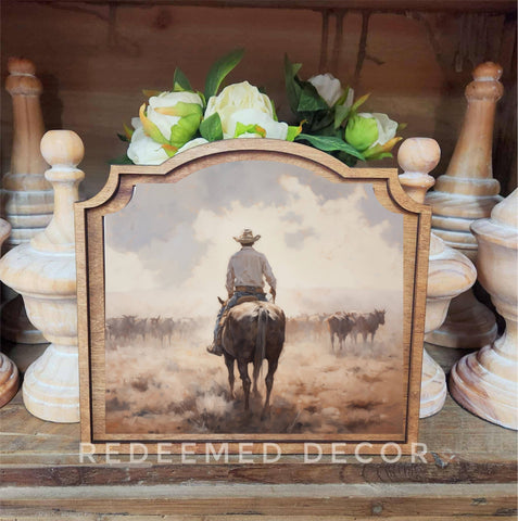 Provincial Cattle Drive Framed Art - Lulu Bella Boutique