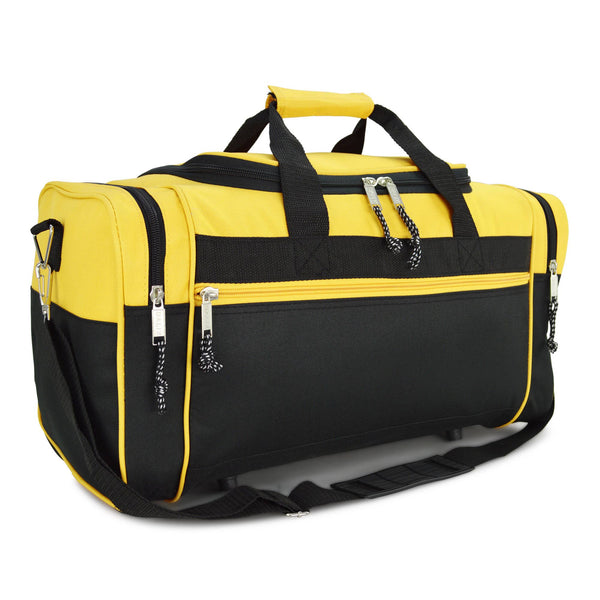 DALIX 21" Blank Sports Duffle Bag Gym Bag Travel Duffel: Pink - Lulu Bella Boutique
