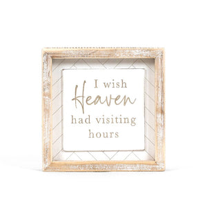 11861 - 7x7 sign HEAVEN Sympathy Bereavement gift