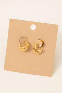 Three Layer Hoop Earrings