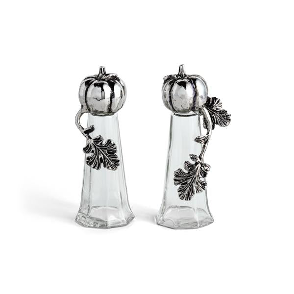 Pumpkin Metal Salt and Pepper Set