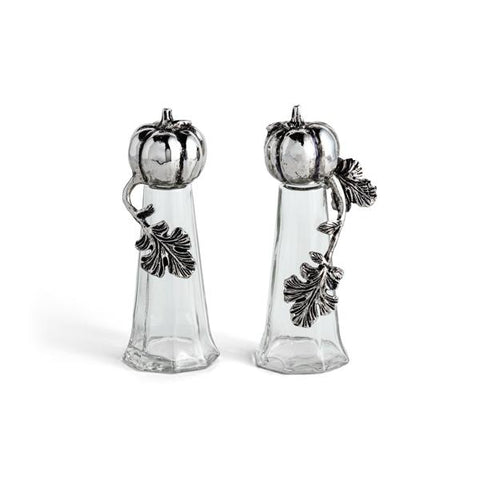 Pumpkin Metal Salt and Pepper Set
