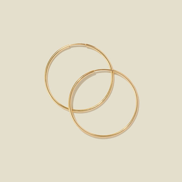 Live In Hoop Earrings: Gold Filled / 16mm