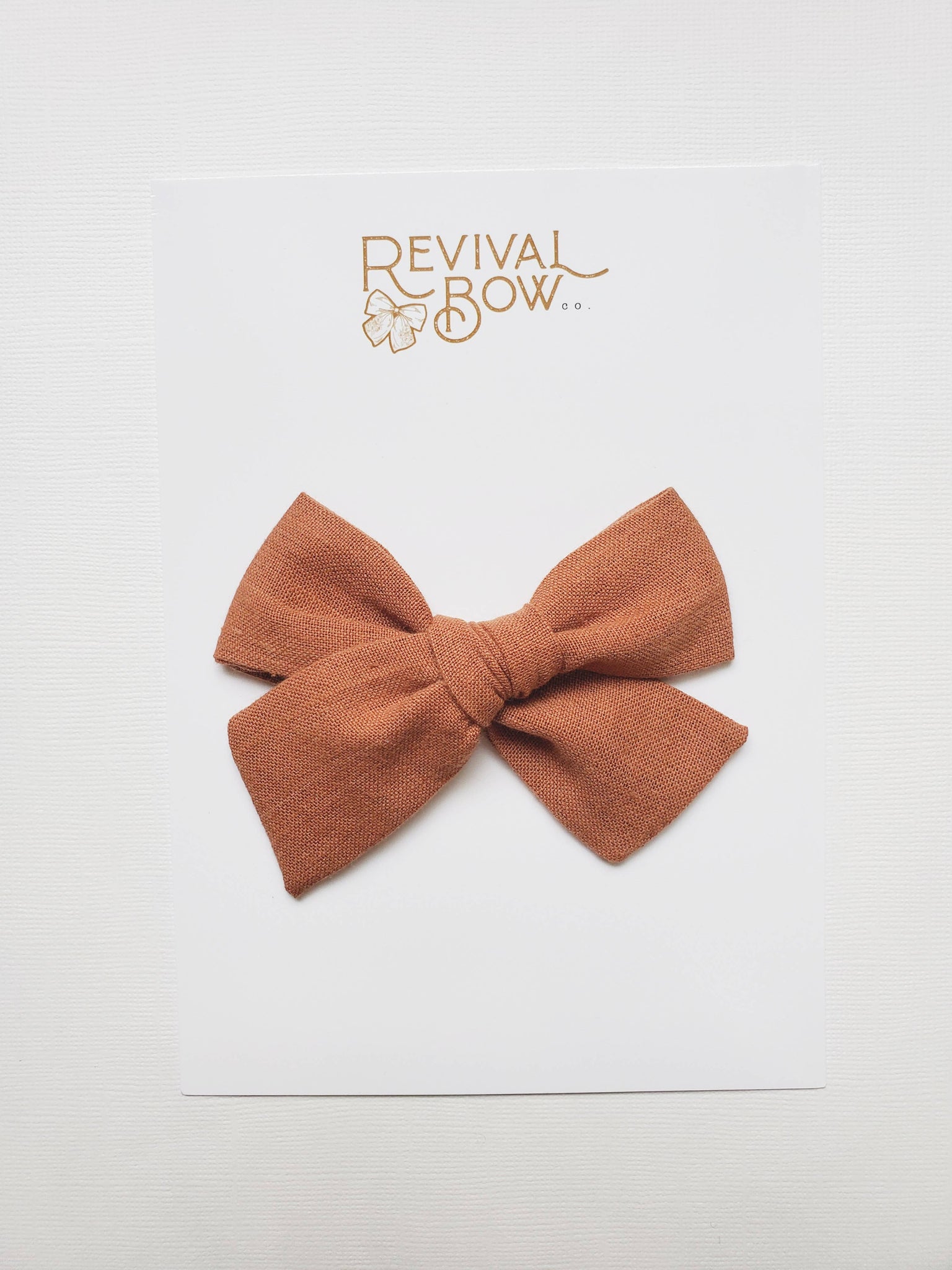 Large Fabric Bow on Clip • Sugar Almond