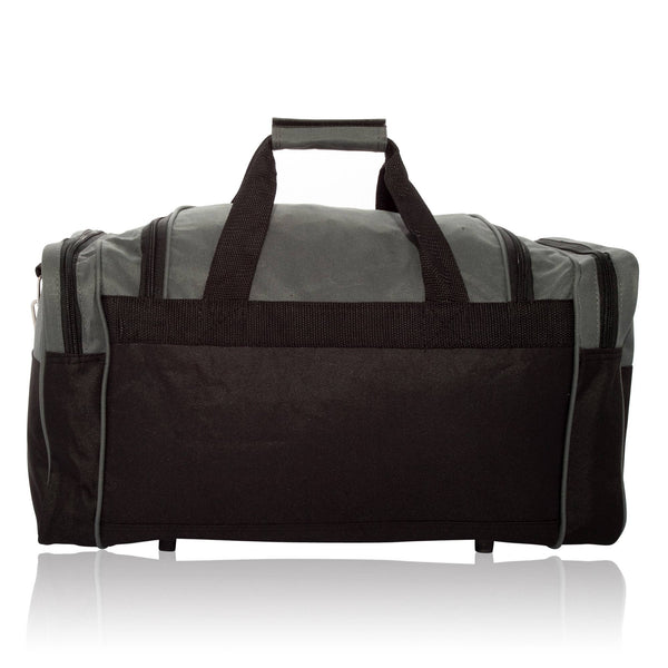 DALIX 21" Blank Sports Duffle Bag Gym Bag Travel Duffel: White - Lulu Bella Boutique