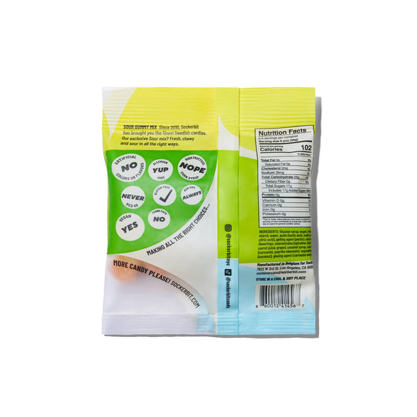 Sour Gummy Mix Swedish Candy Bag 2.8oz - Lulu Bella Boutique