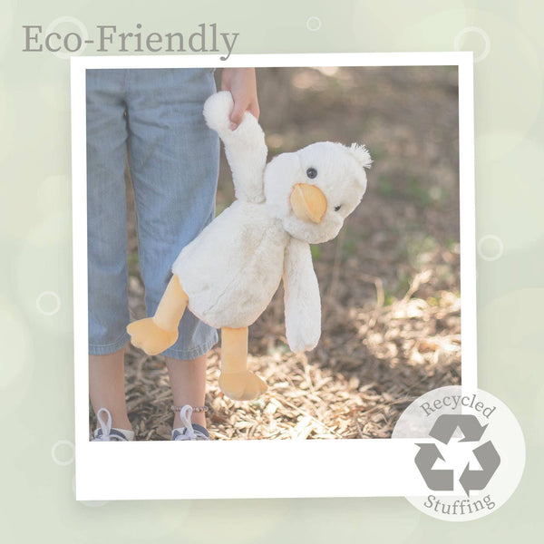 World's Softest 16" Large Lushees Off White Duck Plushie - Lulu Bella Boutique