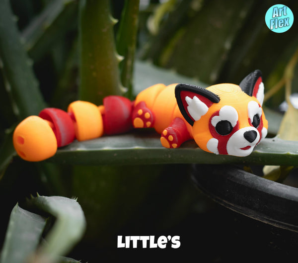 Tiny Baby Red Panda Articulating Fidget, 3D Printed: Baby - Lulu Bella Boutique