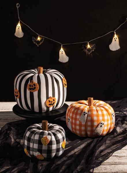 Candy Corn Beaded Pumpkin