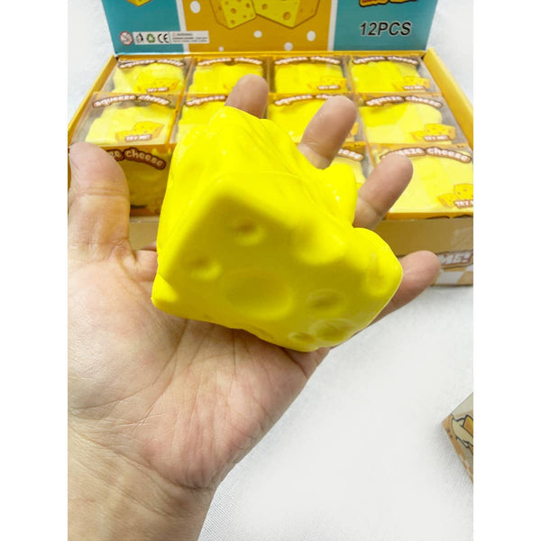 Viral Slow Rising Cheese Squishy Toy: YELLOW
