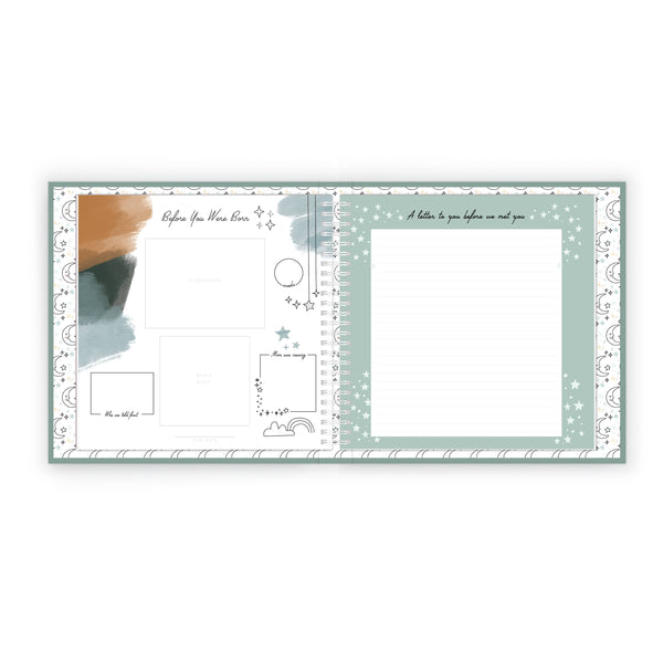 Celestial Skies Luxury Baby Memory Book - Lulu Bella Boutique