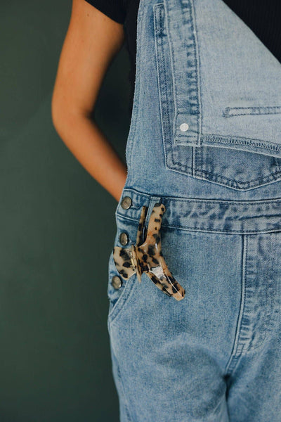 Skinny Tan Tortoise Claw Clip