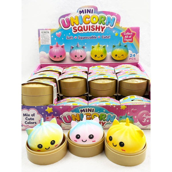 Mini Unicorn Mystery Dumpling Squishy with Steamer: MIX COLOR