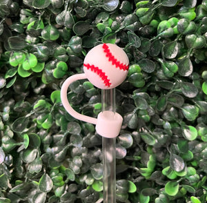 Sports Large Straw Toppers: Baseball