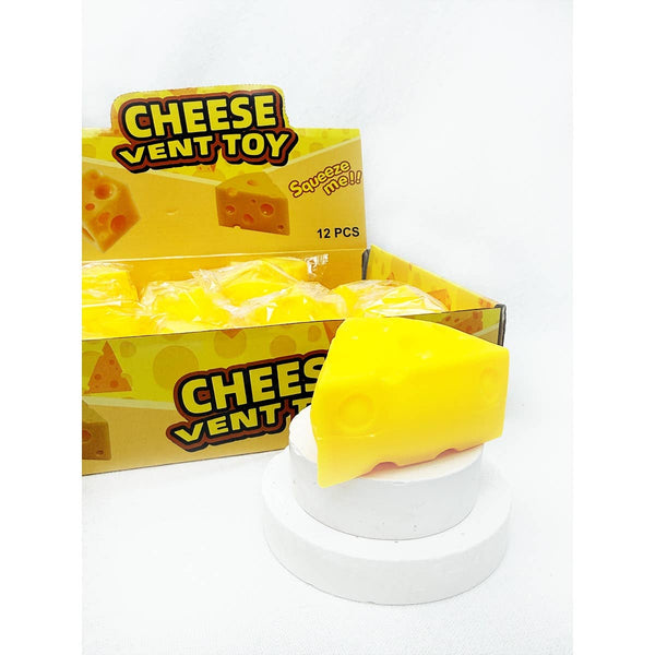 Viral Triangle Cheese Squishy Toy: YELLOW