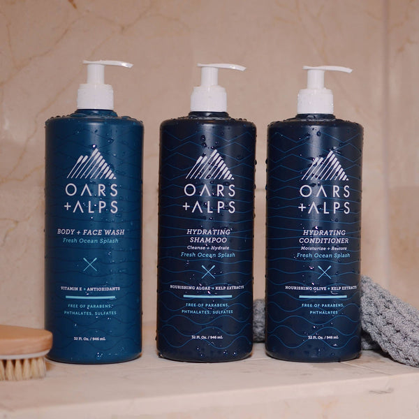 Hydrating Men's Shampoo: Sulfate Free, Kelp & Algae, 32oz - Lulu Bella Boutique