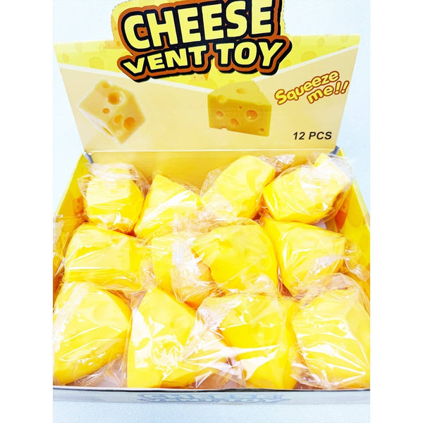 Viral Triangle Cheese Squishy Toy: YELLOW