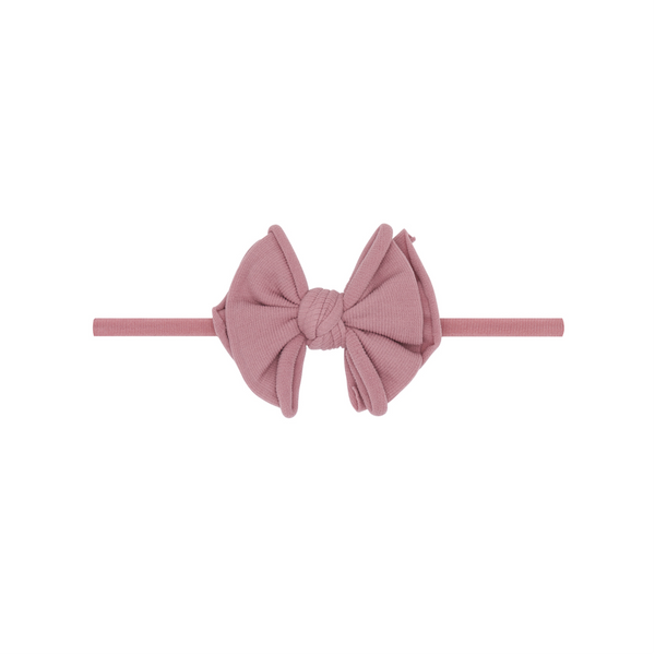 Baby Bling® Baby FAB® Skinny soft nylon bow headband: Sage - Lulu Bella Boutique