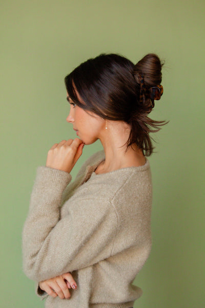 Wishbone Tortoise Claw Clip - Lulu Bella Boutique