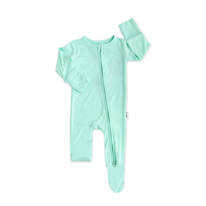 Bamboo Baby Pajama Sleepies Little Baby Zip Finley: Newborn