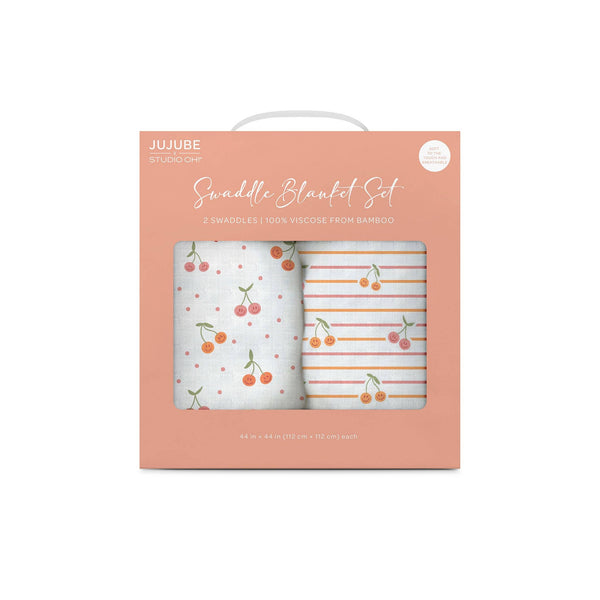 Swaddle Blanket Set Cherry Cute