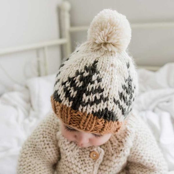 Forest Knit Beanie Hat: M (6-24 months)