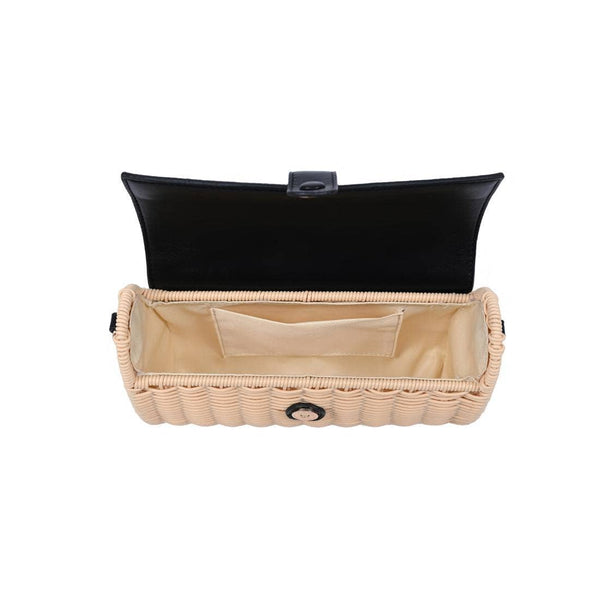 Benjamin Crossbody: Natural Black - Lulu Bella Boutique