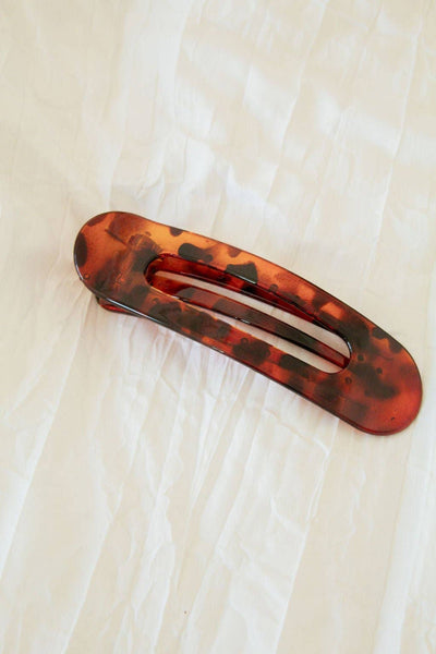 Oversized Flat Claw Clip: Brick