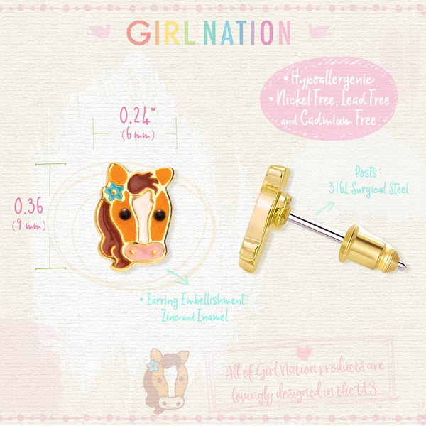 Pretty Pony Cutie Stud Earrings