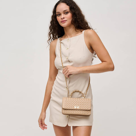 Lulu Woven Crossbody: Natural - Lulu Bella Boutique
