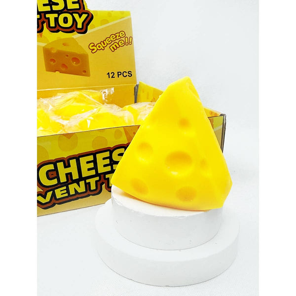 Viral Triangle Cheese Squishy Toy: YELLOW