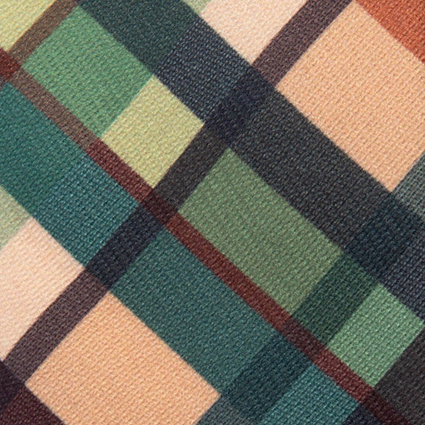 Mulberry Plaid - Men's Tie: Mens Modern - 2.5" wide x 58" long