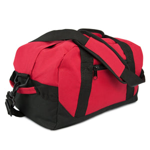 DALIX 14" Small Duffle Bag Two Toned Gym Travel Bag: Red - Lulu Bella Boutique