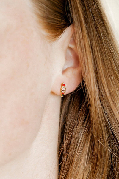Screwback Stud Earrings - Nutcracker