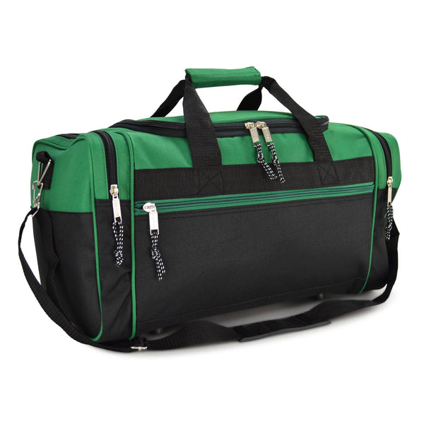 DALIX 21" Blank Sports Duffle Bag Gym Bag Travel Duffel: White - Lulu Bella Boutique