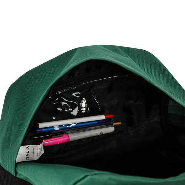12" Mini Two Tone Duffle Bag: Dark Green - Lulu Bella Boutique