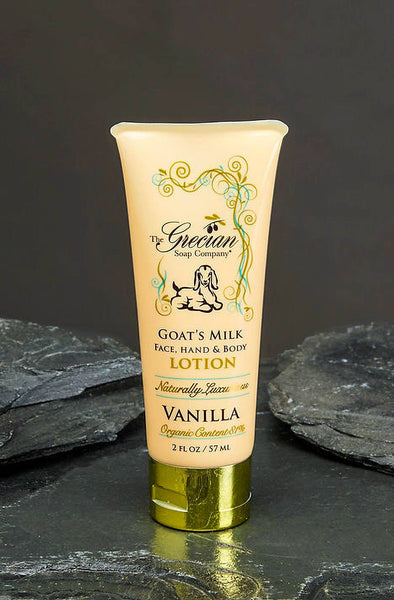 Organic Beauty Hydrating Natural Goat Milk Lotion Tubes: Vanilla