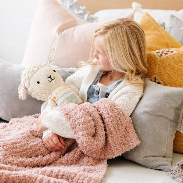 RIBBED BAMBONI® TODDLER BLANKETS: Cameo - Lulu Bella Boutique