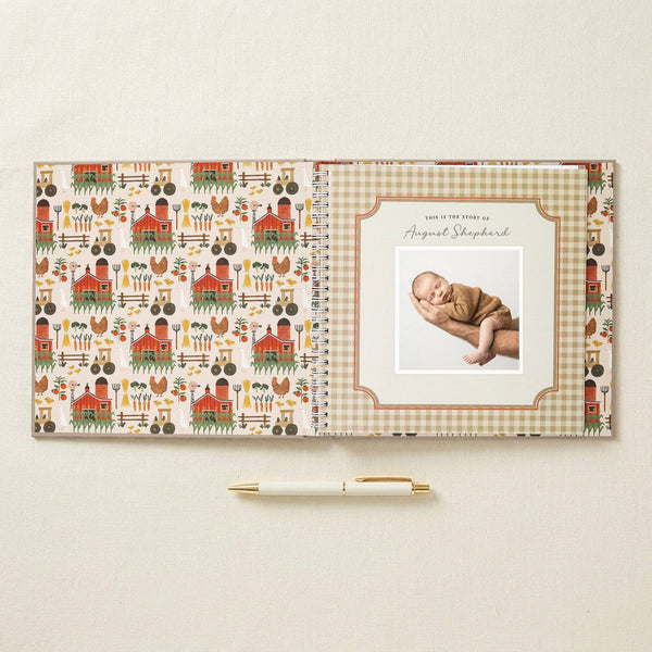 Little Farmer Baby Memory Book - Lulu Bella Boutique