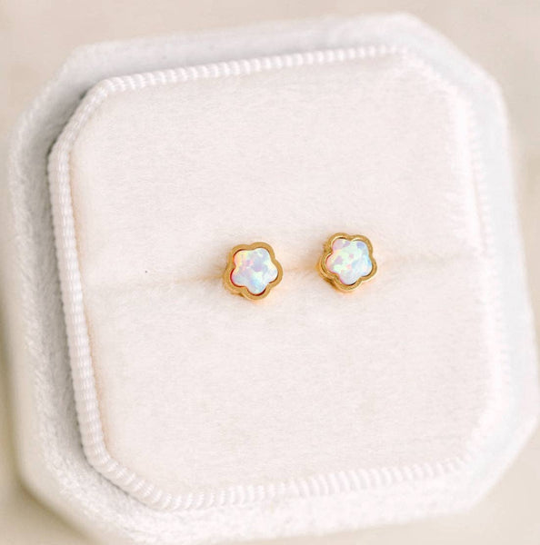 Flower Opals Earrings - Lulu Bella Boutique