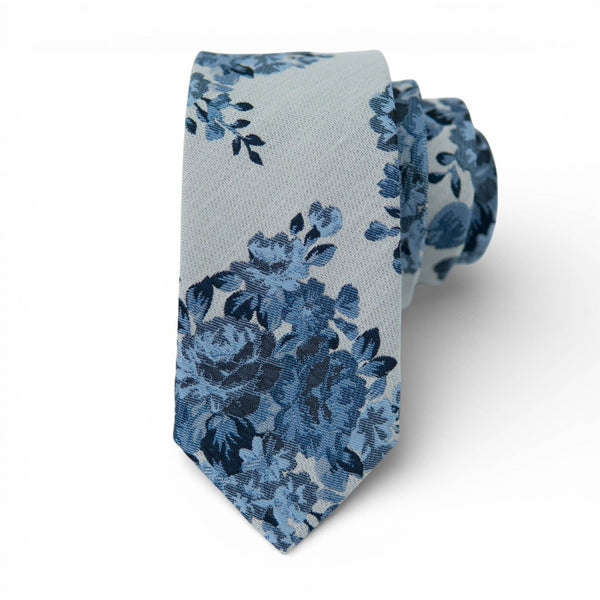 Cape Cod Floral - Men's Tie: Mens Modern - 2.5" wide x 58" long