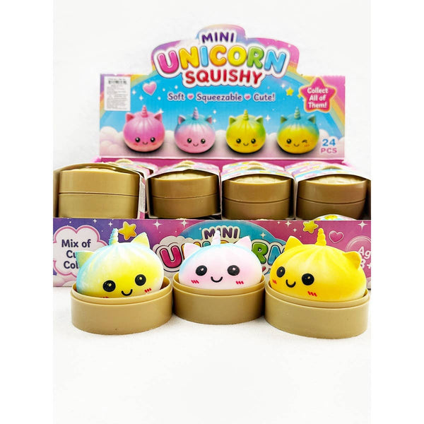 Mini Unicorn Mystery Dumpling Squishy with Steamer: MIX COLOR