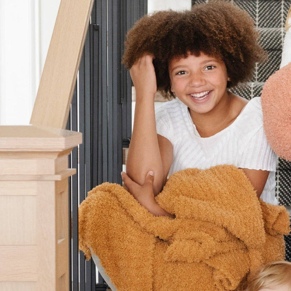 RIBBED BAMBONI® TODDLER BLANKETS: Cameo - Lulu Bella Boutique