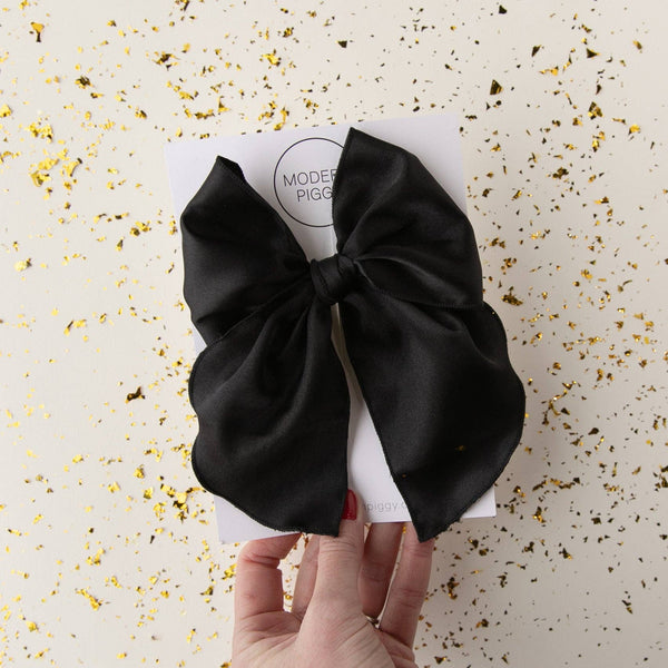 Black Satin | Party Bow